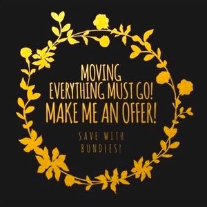 I’m moving very soon, and really need to get rid of everything. Bundle and save.